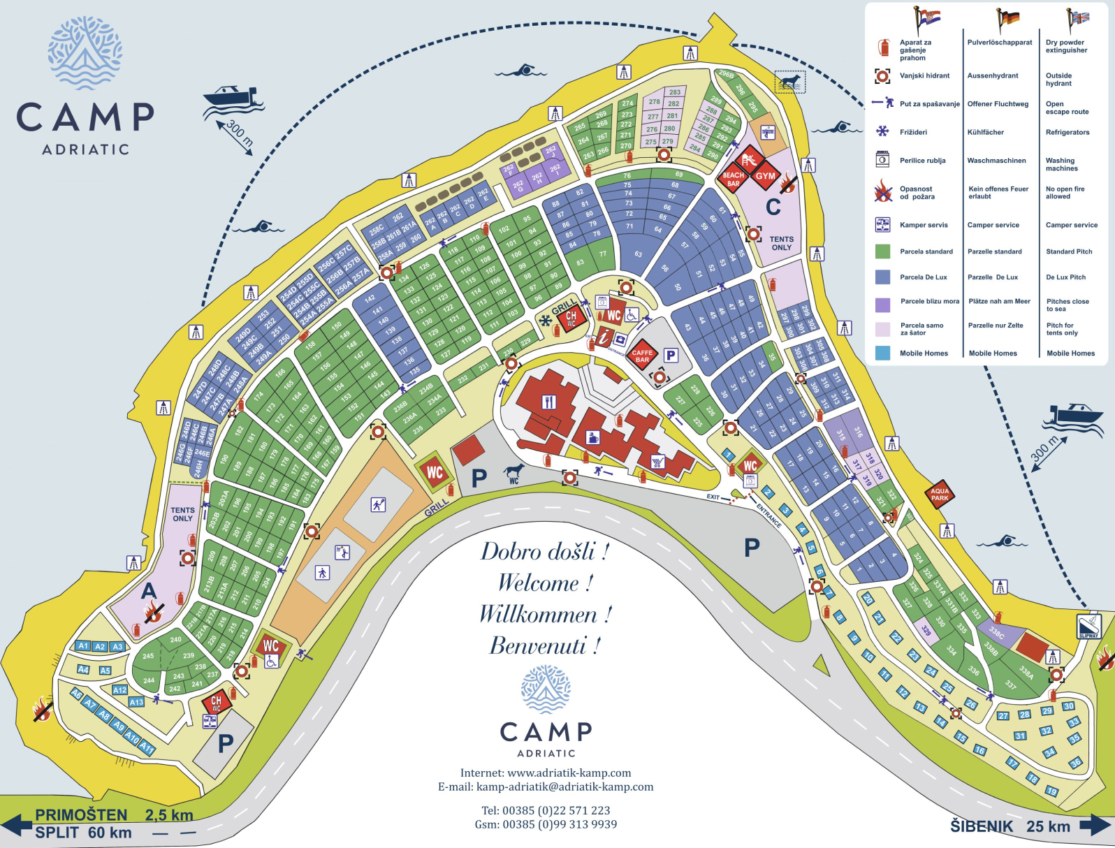 Map of Adriatiq Auto Camp