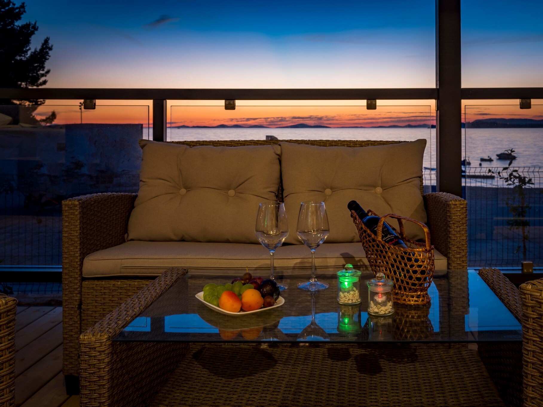 mobilna s pogledom na more uai - Adriatik Kamp